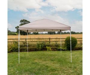 Jack Stonehouse Rapid Pop Up Compact 3X3 Gazebo With Sides Beige
