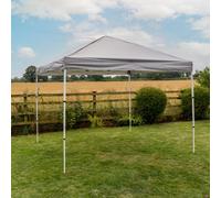 Jack Stonehouse Rapid Pop Up Compact 3X3 Gazebo With Sides Light Grey