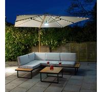 Jack Stonehouse Sicily Grey L-Shaped Outdoor Corner Sofa Set With Cushions