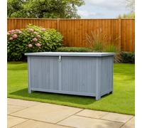 Jack Stonehouse Small Grey Wooden Garden Storage Cabinet - 300L