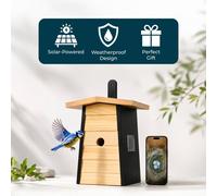 Jack Stonehouse Smart WiFi Bird Box with Built-In 1080p Camera & S