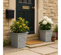 Jack Stonehouse Square Grey Olive Garden Planter Amount: Single