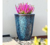 Jack Stonehouse Tall Dapple Blue Planter