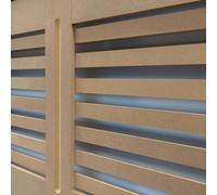 Jack Stonehouse Unpainted Horizontal Line Radiator Cover - Large - Gra