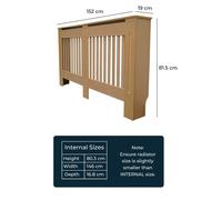 Jack Stonehouse Unpainted Vertical Line Radiator Cover - Large Size: L