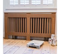 Jack Stonehouse Vertical Slat Mdf Unpainted Wooden Radiator Cover - Large - 152Cm (W) X 81.5Cm (H) X 19Cm (D)