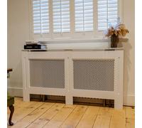 Jack Stonehouse White Diamond Mdf Radiator Cover - Large - 152Cm (W) X 81.5Cm (H) X 19Cm (D)