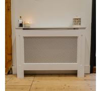 Jack Stonehouse White Diamond Mdf Radiator Cover - Medium - 112Cm (W) X 81.5Cm (H) X 19Cm (D)