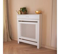 Jack Stonehouse White Radiator Cover With Storage Draw Lattice Diamond Small