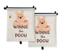 Jack Stonehouse Winnie The Pooh Disney 2X Officially Licensed Roller Blind Car Window Shade Set Kids Sun Shade Uv Protection - Fits Most Vehicles