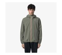 K-WAY Jack Stretch Dot hooded jacket cane green - S