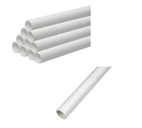 Jack The Plumber, Birmingham -White Plumbing Waste Pipe Tube Pushfit Push/Solvent Weld Fit Sink Basin Washing Machine Tubing Lengths 750mm x 40mm / 32mm (32mm Push Fit, 2 x 750mm Lengths)