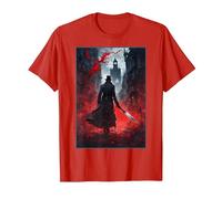 Jack The Ripper Graphic T-Shirt, Men, Red, X-Large
