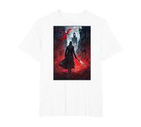Jack The Ripper Graphic T-Shirt, Men's Big and Tall, White, 5X Tall