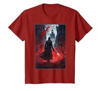 Jack The Ripper Graphic T-Shirt, Youth, Cranberry Red, 2T