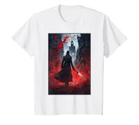 Jack The Ripper Graphic T-Shirt, Youth, White, Large