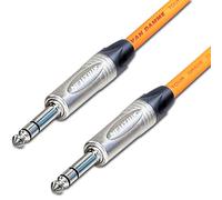 ¼" Jack to ¼" Jack Lead. NEUTRIK:6.35mm:TRS:Stereo:Balanced Cable. 3m 6m 10m (1.5m, Orange)