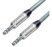 ¼" Jack to ¼" Jack Lead. NEUTRIK:6.35mm:TRS:Stereo:Balanced Cable. 3m 6m 10m (30m, Green)