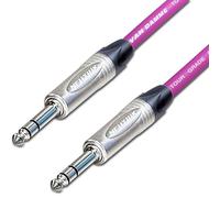 ¼" Jack to ¼" Jack Lead. NEUTRIK:6.35mm:TRS:Stereo:Balanced Cable. 3m 6m 10m (40m, Purple)