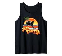 Jack Tripper Dancing Plant Head Funny Three's Company Party Tank Top