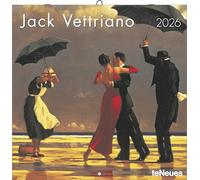 Jack Vettriano - teNeues - Jack Vettriano 2026 - Art Wall Calendar 30 x 30 cm (30 x 60 cm Open) | Brochure Calendar with 12 Masterpieces of the Contemporary Artist