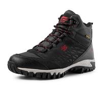 Jack Walker Men's Hiking Boots - Hydroguard Waterproof & Breathable Membrane - Lightweight Suede Trekking Shoes with High-Grip Sole - JW6255 (10 UK, Black)