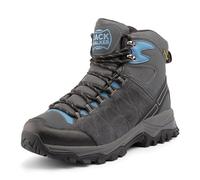 Jack Walker Men's Walking Boots Lightweight Comfortable Hydroguard Waterproof Ideal for Trekking Enthusiasts Suede Leather with Memory Foam Insoles Perfect for Daily and Casual Use Riley Grey (5 UK)