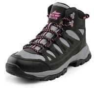 Jack Walker Women's Trekking and Hiking Boots - Waterproof Hydroguard Ladies Walking Boots with Memory Foam Insole, Lightweight Breathable Suede Outdoor Adventure Shoes - JW1005 (4 UK, Grey)