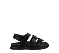 Jack Wills Kids Hook and Loop Flat Sandals Black 1 UK Child