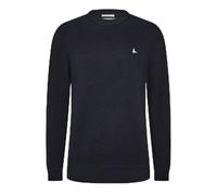 Jack Wills Mens Linus Seed Stitch Crew Neck Jumpers Men Long Black M