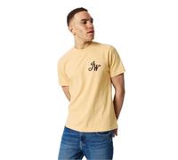 Jack Wills Mens Script Initial T-Shirt Muted Yellow L