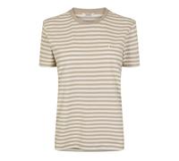 Jack Wills Womens Endmoor Boyfriend T-Shirt Stone Stripe 14