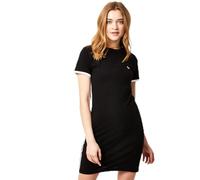 Jack Wills Womens Goodrington Side Stripe Ringer Mini Dress Black 12