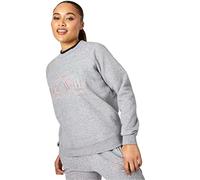 Jack Wills Womens Hunston Graphic Crew Neck Sweatshirt Sweater T Shirt Top Grey Marl 16 (XL)