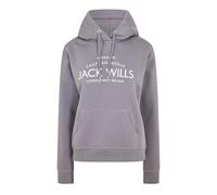 Jack Wills Womens Hunston Graphic Logo Hoodie Dusky Blue 10