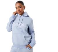 Jack Wills Womens Hunston Graphic Logo Hoodie Soft Blue XXL