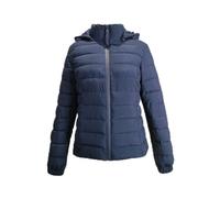 Jack Wills Womens Luna Hooded Puffer Jacket Long Sleeve Navy 12 (M)