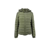 Jack Wills Womens Luna Hooded Puffer Jacket Outerwear Top Khaki L