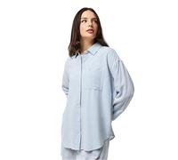 Jack Wills Womens Oversized Linen Shirt Blue Stripe 6