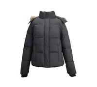 Jack Wills Womens Riley Puffer Jacket Long Sleeve Water Black 6