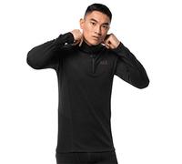 Jack Wolfskin Arctic Xt Half Zip Sweatshirt Men's Sweatshirt - Black, Large
