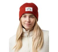 Jack Wolfskin Badge Beanie Hat, Intense Rust, Standard Size