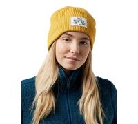 Jack Wolfskin Badge Beanie Hat, Mustard, Standard Size