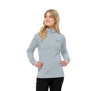 Jack Wolfskin Women's Baiselberg Hooded Fz W Fleece Jacket, Soft Blue, XL