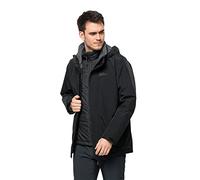 Jack Wolfskin Bergland Men's 3-in-1 Jacket, Black, M