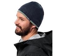 Jack Wolfskin Brand Beanie Hat, Night Blue, Standard Size