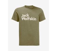 Jack Wolfskin Brand Short Sleeve T-Shirt Khaki Green - S