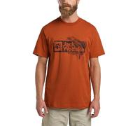 Jack Wolfskin Men’s organic cotton T-shirt Brand T-Shirt Men XL burnt orange burnt orange
