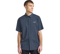 Jack Wolfskin Breathable T-shirt with UV protection men Norbo S/S Shirt Men L check midnight sky CHECK midnight sky