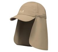 Jack Wolfskin Sun cap with neck protector Canyon Cap M hazel wood hazel wood